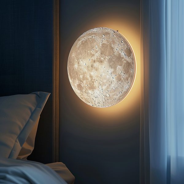 Illuminez votre chambre avec une veilleuse murale lune