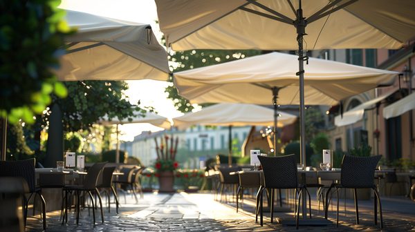 Parasol déporté professionnel : combien coûte ce dispositif ?