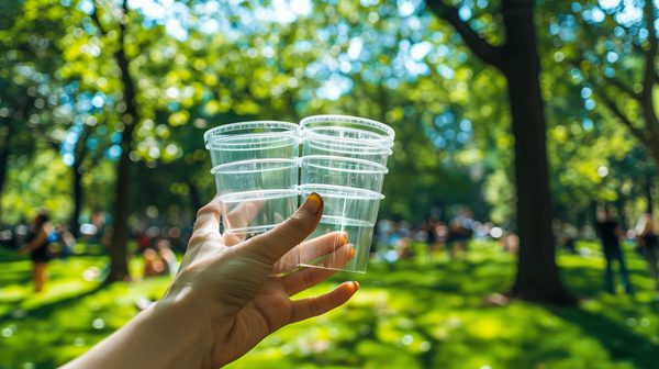 Verres plastiques réutilisables: un choix éco-responsable